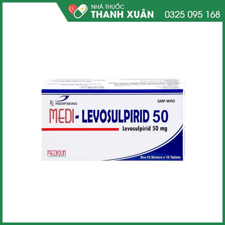 Medi-Levosulpirid 50 thuốc điều trị tâm thần phân liệt và các triệu chứng rối loạn tiêu hóa chức năng